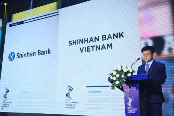 신한베트남은행, ‘2020 가장 일하기 좋은 기업상’ 수상