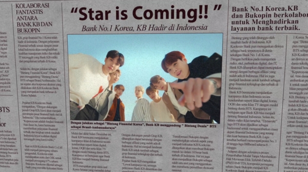 KB국민은행, 글로벌 슈퍼스타 BTS와 함께한 인도네시아 현지 광고 공개