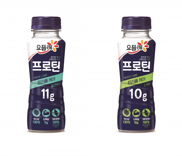 빙그레, 단백질 강화 요거트 신제품 ‘요플레 프로틴 트리플케어’선봬