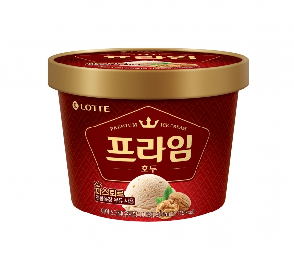 롯데푸드, 떠먹는 아이스크림 ‘프라임 호두’ 출시
