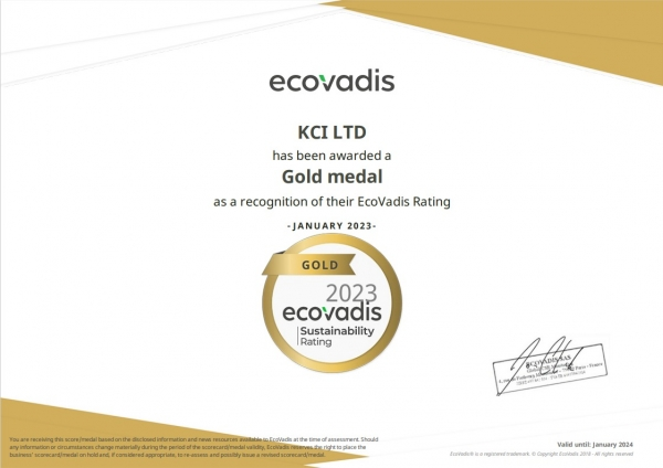 삼양그룹 KCI, 에코바디스 ESG 평가에서 ‘골드 메달’ 획득…