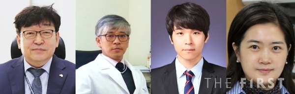 (왼쪽부터) 고려대학교 의과대학 해부학교실 김현 교수, 이현우, 양수현, 양에스더 연구교수