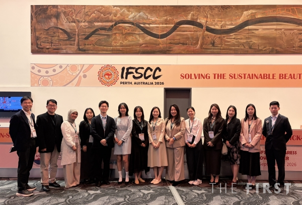 ▲IFSCC 2026에 참가한 코스맥스 연구원들의 모습