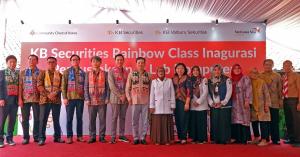 KB증권, 인도네시아 아이들 교육 위한 ‘무지개교실’ 완공