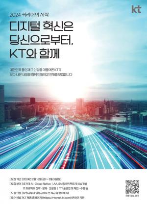 KT, 디지털 혁신분야 전문 인재 확보 시행