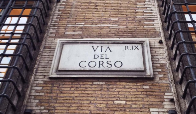 로마의 대동맥, ‘코르소 거리(VIA DEL CORSO)’