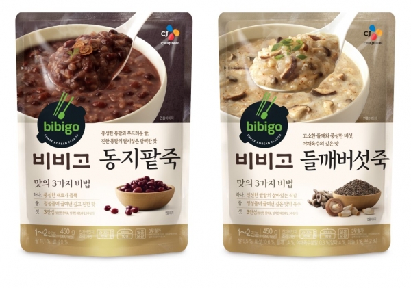 CJ제일제당, 비비고 ‘동지팥죽’, ‘들깨버섯죽’ 신메뉴 출시