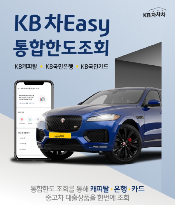KB금융그룹, ‘KB차차차 App 통합한도조회 서비스' 오픈...계열사 자동차대출 비교 한번에