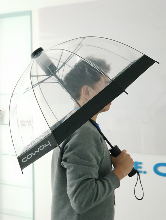 코웨이, ‘우산형 공기 청정 기술’ 공개...