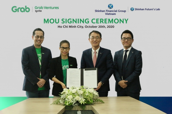 신한금융그룹, 베트남 '그랩'과 스타트업 육성·디지털 금융 협업 위한 MOU 체결