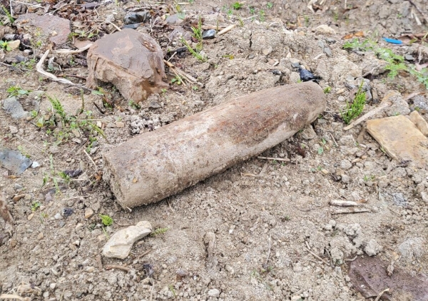 LX 대구경북지역본부 군위지사, 측량 현장서 포탄 발견