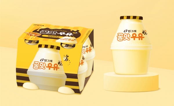 빙그레, 단지우유 신제품 ‘꿀맛우유’ 출시