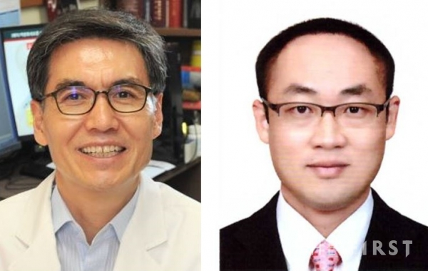 좌측부터 연세대의과대학 생리학교실 김동욱 교수, 고려대 김대성 교수.