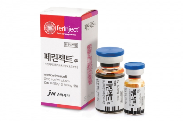 JW중외제약 페린젝트, 심부전 환자 철결핍 치료제로 권고