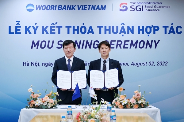 베트남우리은행, SGI서울보증과 현지인 대출 신상품 공동개발 위한 MOU 체결