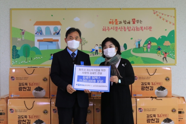 코레일 서울본부 문산관리역, 설맞이 나눔 행사