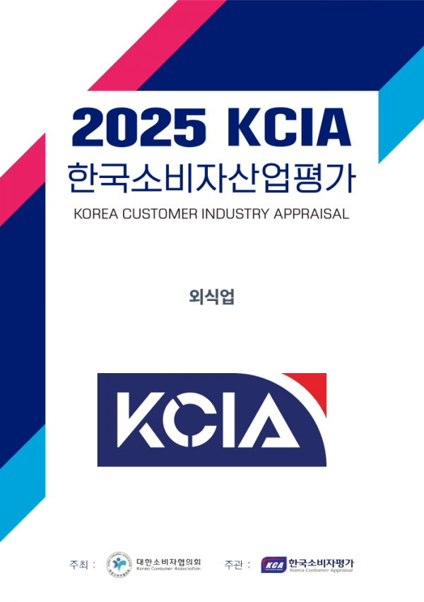 2025 KCIA 한국소비자산업평가 ‘외식업’ 강원 지역 결과 발표