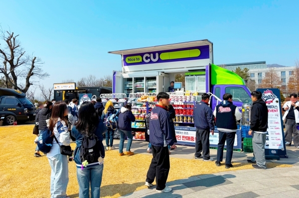 CU, 이동형 편의점 출동 건수 전년비 4배 증가
