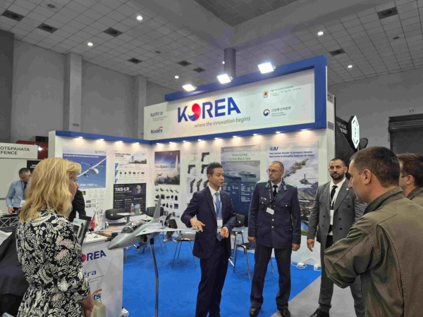 ‘2026년 불가리아 방산전시회’ 내 한국 홍보관 현장 모습(사진: KOTRA)