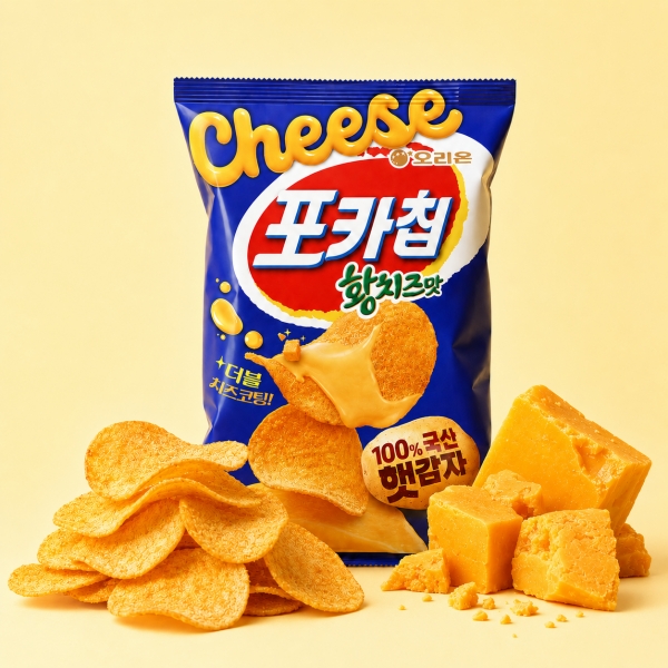 오리온, ‘황치즈’ 제품군 넓힌다... ‘포카칩 황치즈맛’ 선봬
