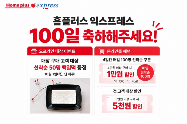 홈플러스 익스프레스 ‘새 출발’ 100일…일평균 매출 172% 늘었다