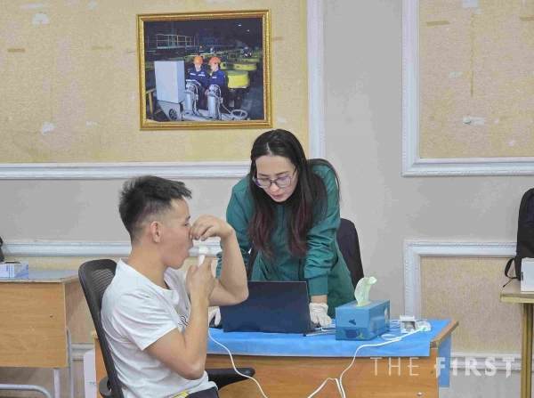 몽골 현지 광산근로자 대상 직업환경평가 실시현장